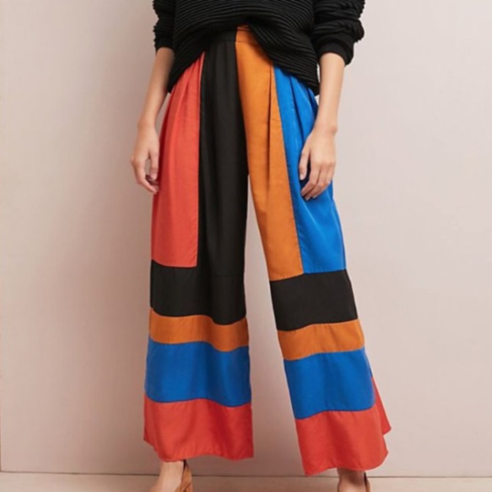 Mara Hoffman Colette Colorblock Wide Leg Pant